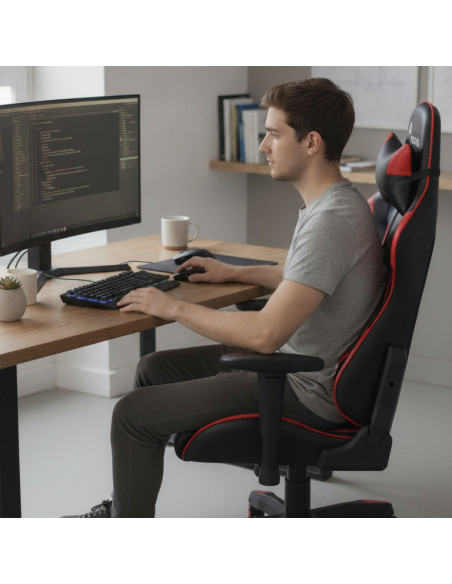 ▷ SILLA ROCADA GAMING PROFESSIONAL ROJO RD914 | Taine - Imagen 2