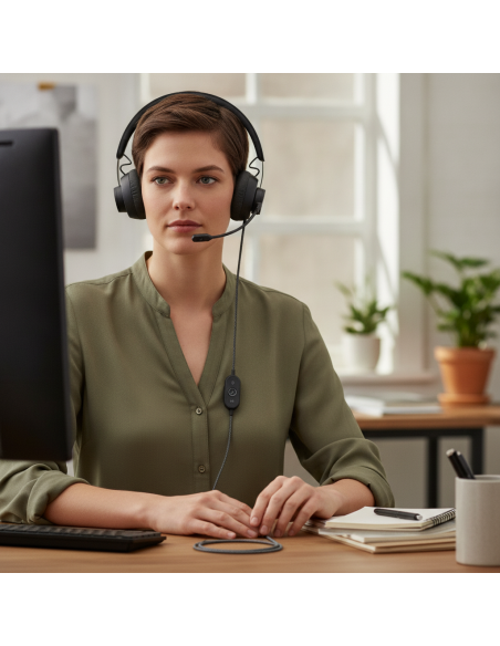▷ AURICULARES LOGITECH+ MICRO ZONE WIRED USB | Taine - Imagen 2