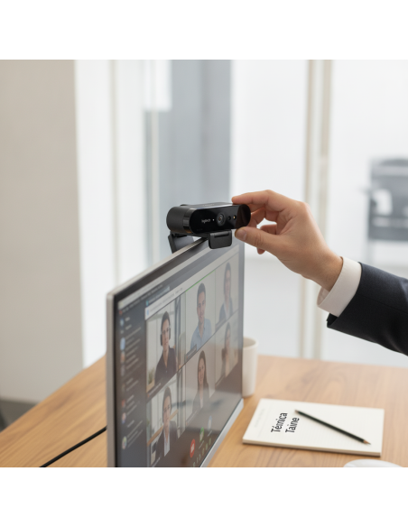 ▷ CÁMARA WEB LOGITECH BRIO 13 MP 4096 X 2160 PIXELES USB 3.2 GEN 1 (3.1 GEN 1) NEG | Taine - Imagen 2