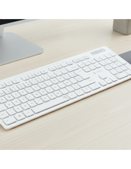 ▷ TECLADO+RATON SUBBLIM BUSINESS SLIM SILENCIOSO INALÁMBRICO BLANCO | Taine - Imagen 2