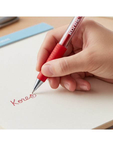 ▷ BOLÍGRAFO KORES TINTA ACEITE BG1 0,7 MM ROJO | Taine - Imagen 2