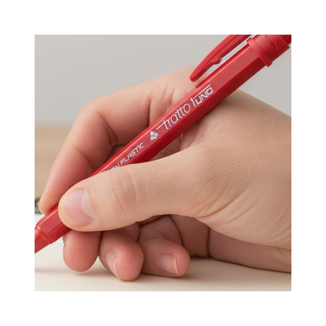 ▷ BOLÍGRAFO TRATTO 1 ROJO. RECYCLED | Taine - Imagen 2