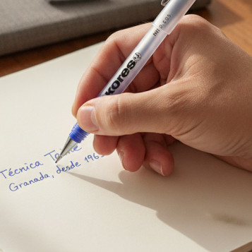 ▷ BOLÍGRAFO KORES TINTA LÍQUIDA PN1 0,5 MM AZUL GRAFOPLAS | Taine - Imagen 2