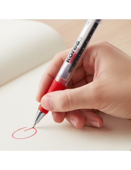 ▷ BOLÍGRAFO KORES TINTA LÍQUIDA PN1 0,5 MM ROJO GRAFOPLAS | Taine - Imagen 2