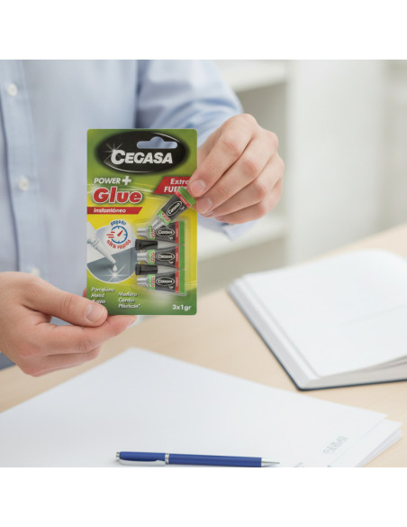 ▷ PEGAMENTO CEGASA INSTANTANEO POWER GLUE 3X1 GR | Taine - Imagen 2