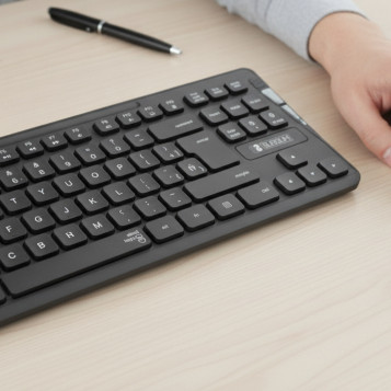 ▷ TECLADO+RATON SUBBLIM BUSINESS SLIM SILENCIOSO INALÁMBRICO NEGRO | Taine - Imagen 2