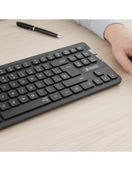 ▷ TECLADO+RATON SUBBLIM BUSINESS SLIM SILENCIOSO INALÁMBRICO NEGRO | Taine - Imagen 2