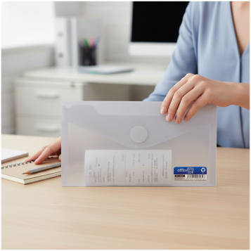 ▷ SOBRE OFFICE BOX CRISTAL V-LOCK RECIBOS CLASSIC | Taine - Imagen 2