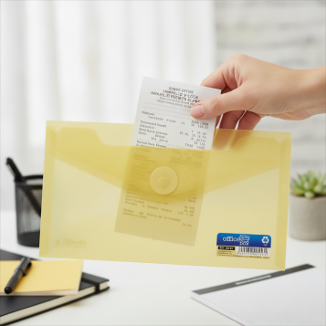 ▷ SOBRE OFFICE BOX AMARILLO V-LOCK RECIBOS CLASSIC | Taine - Imagen 2