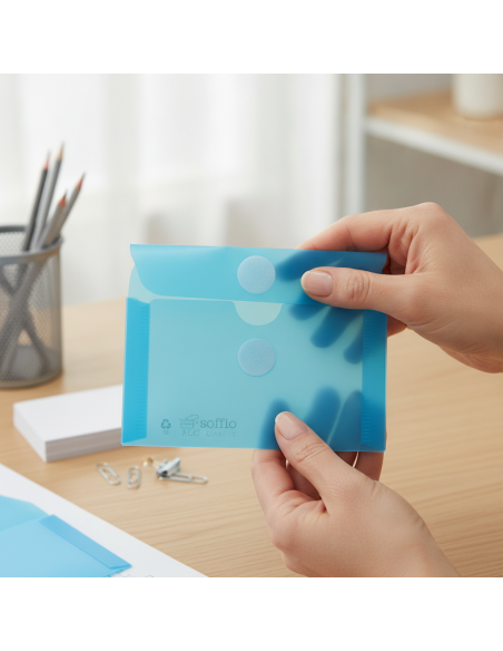 ▷ SOBRE OFFICE BOX AZUL V-LOCK TARJETA CLASSIC | Taine - Imagen 2
