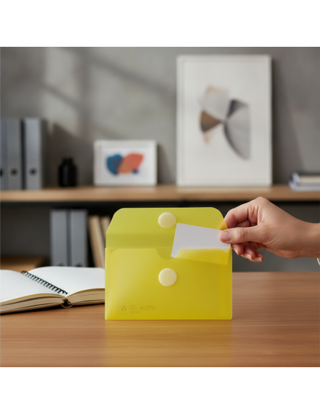 ▷ SOBRE OFFICE BOX AMARILLO V-LOCK TARJETA CLASSIC | Taine - Imagen 2