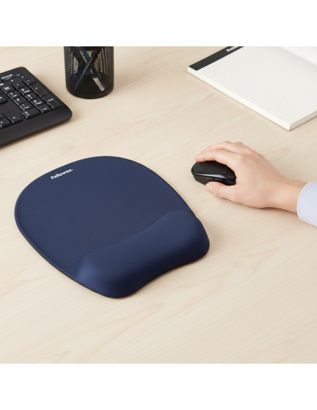 ▷ ALFOMBRILLA FELLOWES CON REPOSAMUÑECAS MEMORY FOAM AZUL | Taine - Imagen 2