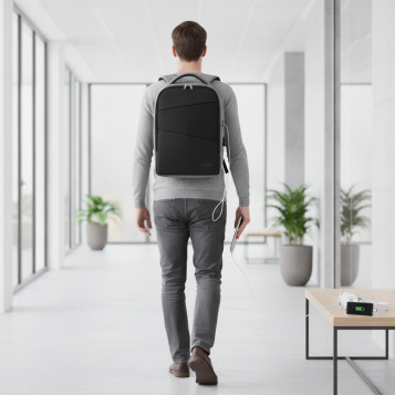 ▷ MOCHILA ANTIRROBO SECURE V2 CON AIR PADDING GRIS | Taine - Imagen 2