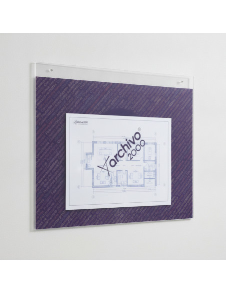 ▷ EXPOSITOR ARCHIVO 2000 MURAL DIN A3 HORIZONTAL AGUJEROS PRE-PERFORADOS MEDIDAS 4 | Taine - Imagen 2
