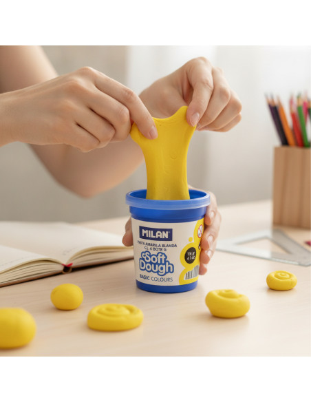 ▷ PASTA MILAN AMARILLA BLANDA SOFT DOUGH CJ. 4 BOTES 116 G | Taine - Imagen 2