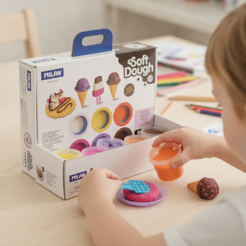 ▷ MALETIN MILAN 6 BOTES 59GPASTA BLANDA SOFT DOUGH HERRAMIENTAS HELADOS GOFRES M | Taine - Imagen 2