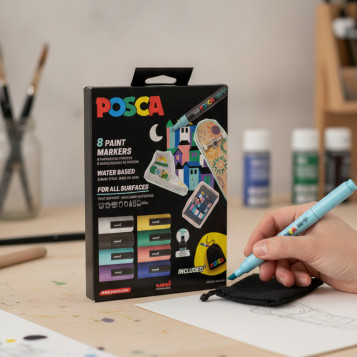 ▷ ROTULADORES POSCA 8 UDS PC-5M ED LIMITADA + REGALO | Taine - Imagen 2