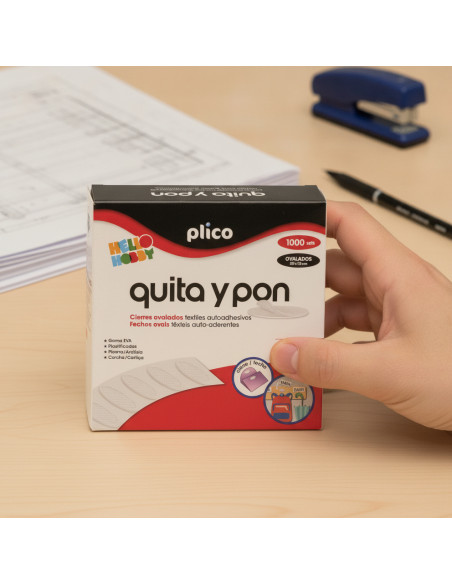 ▷ QUITA Y PON PLICO MINI CIERRES VELCRO OVALADOS | Taine - Imagen 2