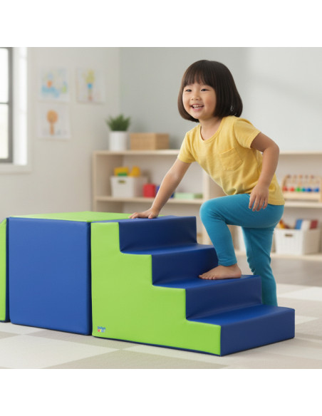 ▷ SET SOFTEE FIGURAS DE 60 CM Nº3 (ESCALERA, CUADRADO, RAMPA) | Taine - Imagen 2