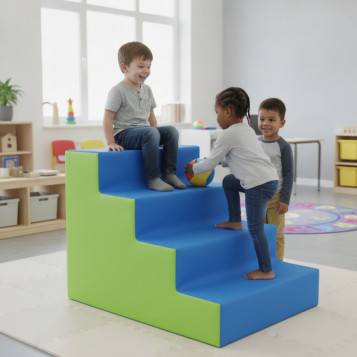 ▷ FIGURA SOFTEE ESCALERA MEDIANA 80 LARGO X 60 ALTO X 60 ANCHO CM | Taine - Imagen 2