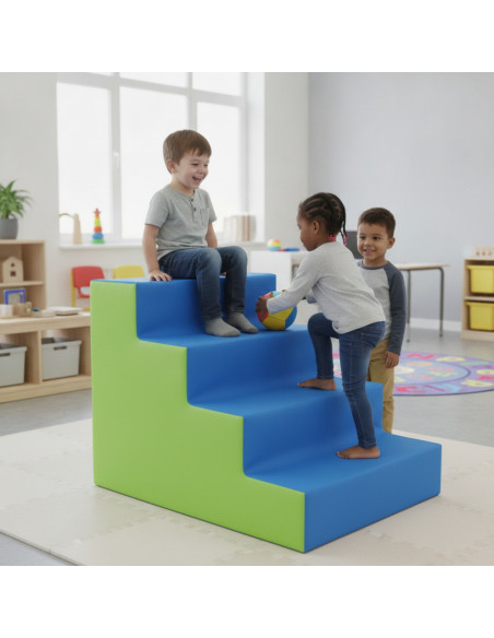 ▷ FIGURA SOFTEE ESCALERA MEDIANA 80 LARGO X 60 ALTO X 60 ANCHO CM | Taine - Imagen 2