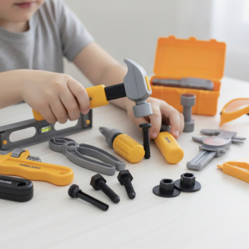 ▷ MALETIN MINILAND HERRAMIENTAS BRICOLAJE CON 19 PIEZAS | Taine - Imagen 2