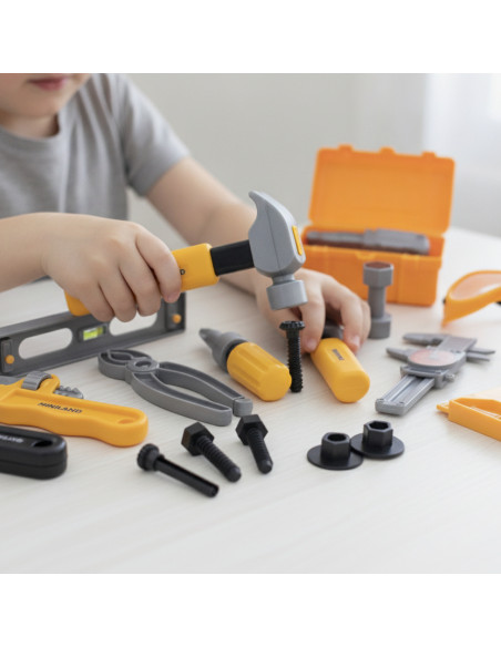 ▷ MALETIN MINILAND HERRAMIENTAS BRICOLAJE CON 19 PIEZAS | Taine - Imagen 2