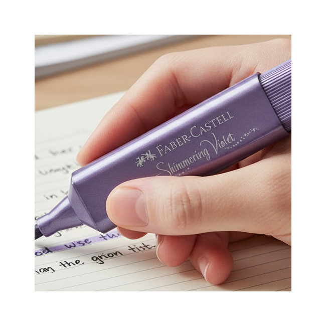 ▷ ROTULADOR FABER CASTELL VIOLETA TEXTLINER METÁLICO 46 | Taine - Imagen 2
