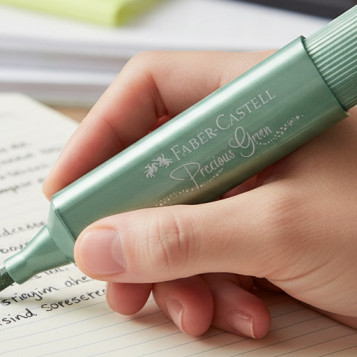 ▷ ROTULADOR FABER CASTELL VERDE TEXTLINER METÁLICO 46 | Taine - Imagen 2
