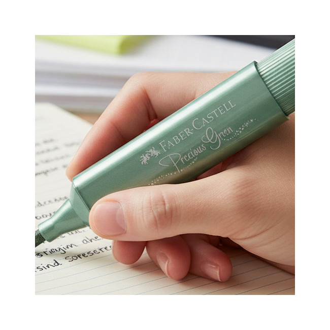 ▷ ROTULADOR FABER CASTELL VERDE TEXTLINER METÁLICO 46 | Taine - Imagen 2