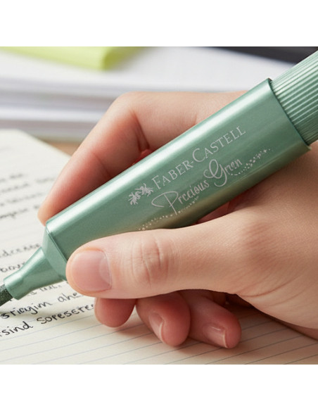 ▷ ROTULADOR FABER CASTELL VERDE TEXTLINER METÁLICO 46 | Taine - Imagen 2