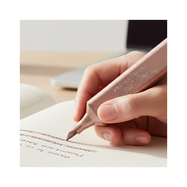 ▷ ROTULADOR FABER CASTELL ORO ROSA METALICO TEXTLINER 46 | Taine - Imagen 2