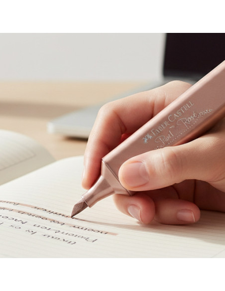 ▷ ROTULADOR FABER CASTELL ORO ROSA METALICO TEXTLINER 46 | Taine - Imagen 2