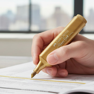 ▷ ROTULADOR FABER CASTELL ORO METALICO TEXTLINER 46 | Taine - Imagen 2