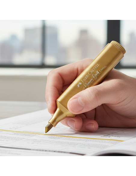 ▷ ROTULADOR FABER CASTELL ORO METALICO TEXTLINER 46 | Taine - Imagen 2