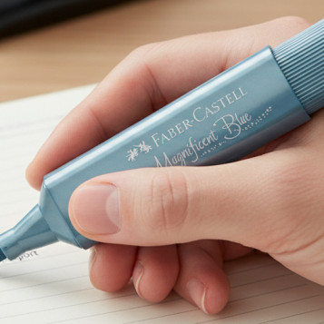 ▷ ROTULADOR FABER CASTELL AZUL TEXTLINER METALICO | Taine - Imagen 2