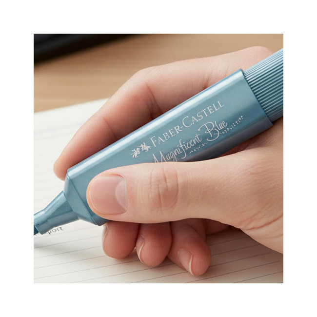 ▷ ROTULADOR FABER CASTELL AZUL TEXTLINER METALICO | Taine - Imagen 2