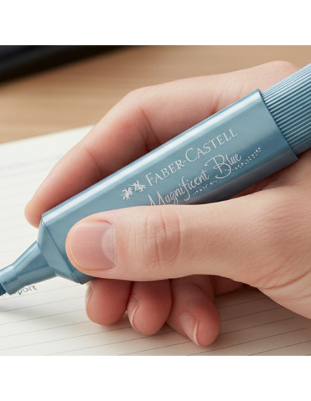 ▷ ROTULADOR FABER CASTELL AZUL TEXTLINER METALICO | Taine - Imagen 2
