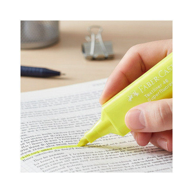 ▷ ROTULADOR FABER CASTELL AMARILLO TEXTLINER FLUOR 46 | Taine - Imagen 2