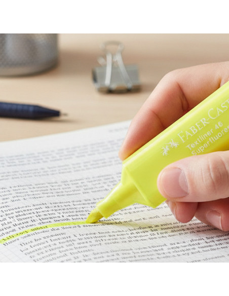 ▷ ROTULADOR FABER CASTELL AMARILLO TEXTLINER FLUOR 46 | Taine - Imagen 2