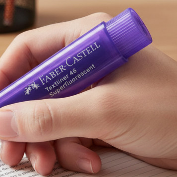 ▷ ROTULADOR FABER CASTELL VIOLETA TEXTLINER FLUOR | Taine - Imagen 2