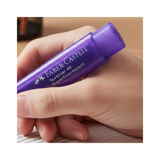 ▷ ROTULADOR FABER CASTELL VIOLETA TEXTLINER FLUOR | Taine - Imagen 2