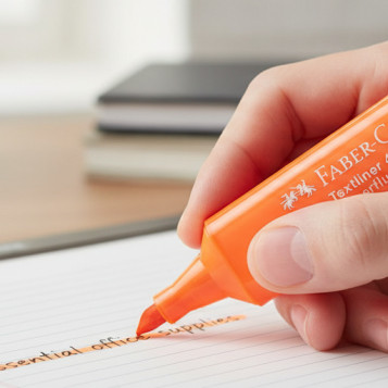 ▷ ROTULADOR FABER CASTELL NARANJA FLUOR TEXTLINER 46 | Taine - Imagen 2