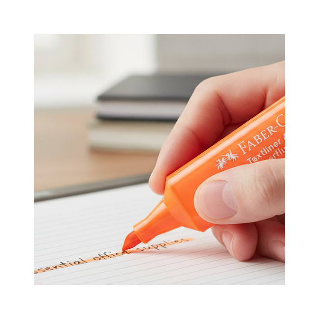▷ ROTULADOR FABER CASTELL NARANJA FLUOR TEXTLINER 46 | Taine - Imagen 2