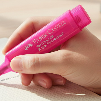 ▷ ROTULADOR FABER CASTELL ROSA FLUOR TEXTLINER 46 | Taine - Imagen 2