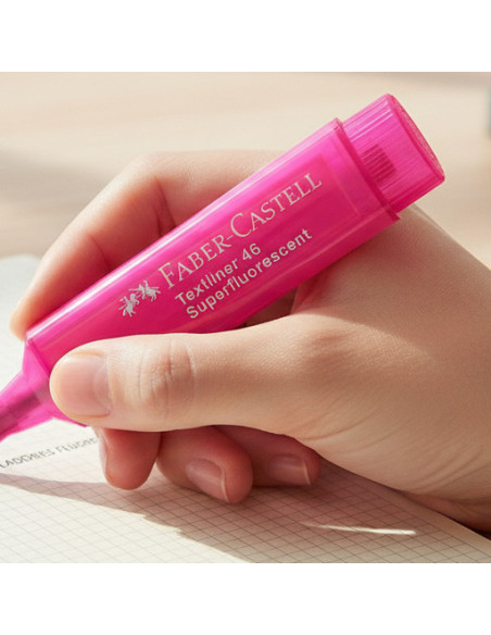 ▷ ROTULADOR FABER CASTELL ROSA FLUOR TEXTLINER 46 | Taine - Imagen 2