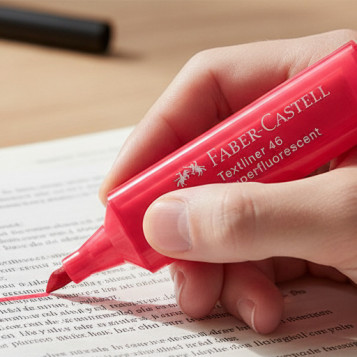 ▷ ROTULADOR FABER CASTELL ROJO TEXTLINER FLUOR | Taine - Imagen 2