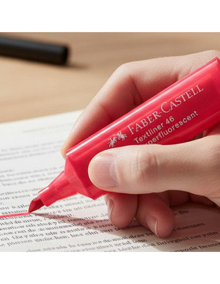 ▷ ROTULADOR FABER CASTELL ROJO TEXTLINER FLUOR | Taine - Imagen 2