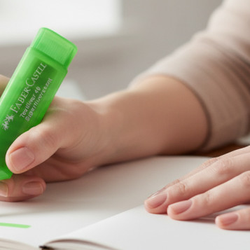 ▷ ROTULADOR FABER CASTELL VERDE FLUOR TEXTLINER 46 | Taine - Imagen 2