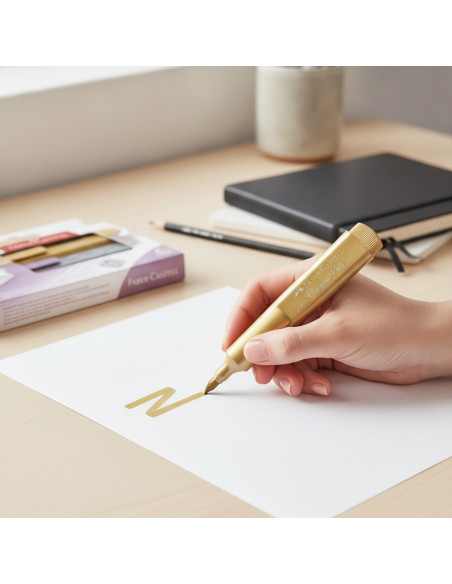 ▷ ROTULADORES FABER CASTELL 4 UDS TEXTLINER METALICO 46 | Taine - Imagen 2